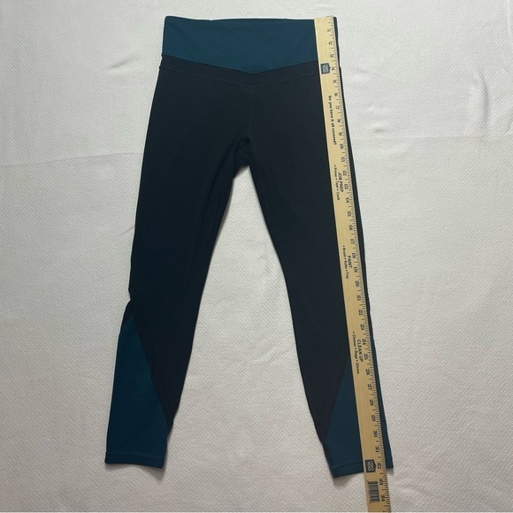 Athleta Leggings Mesh Sheer Blue and Black Women’s Size Small - Picture 12 of 12